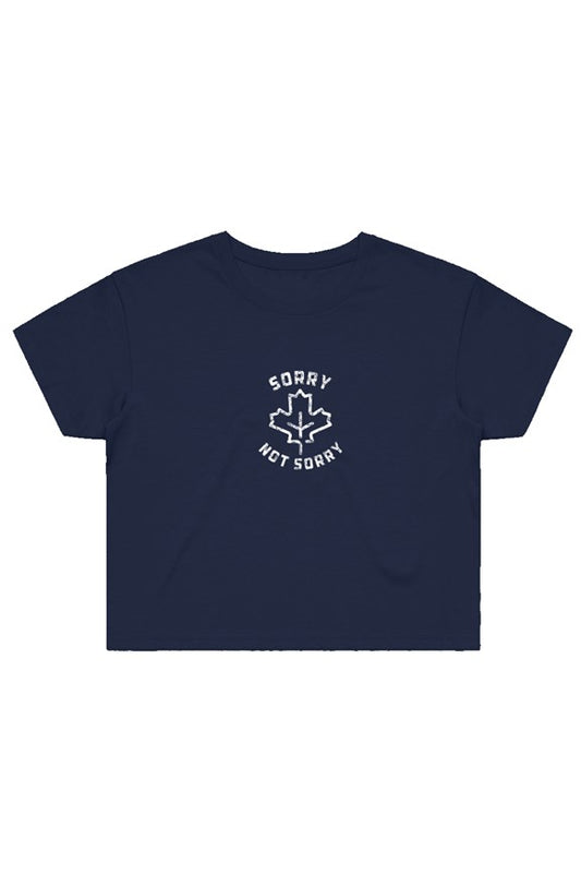 Sorry not Sorry Street Crop Tee