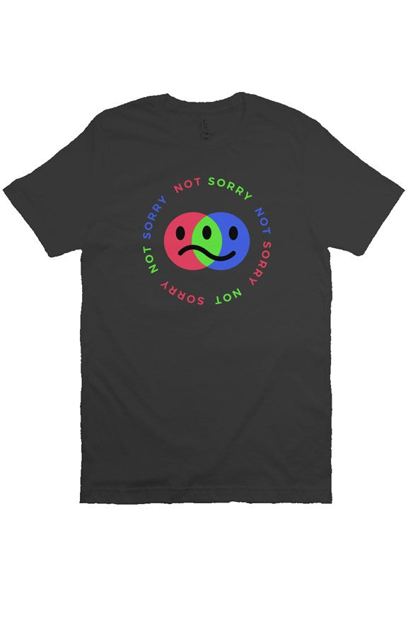 Sorry Not Sorry Colour Unisex t-shirt